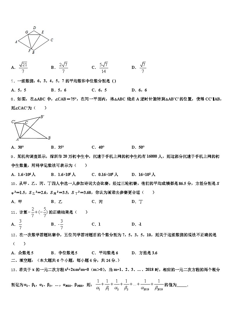 2025届西藏那曲地区尼玛县中考联考数学试卷含解析第2页