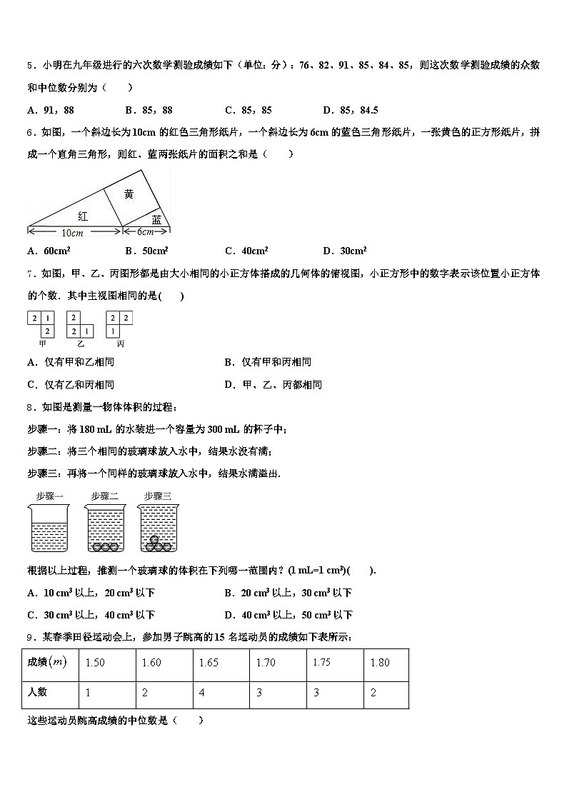 2025年绵阳市中考数学适应性模拟试题含解析第2页