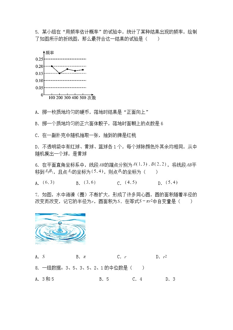 贵州省铜仁市碧江区2025年第一次中考模拟考试九年级下数学试题（含答案解析）第2页