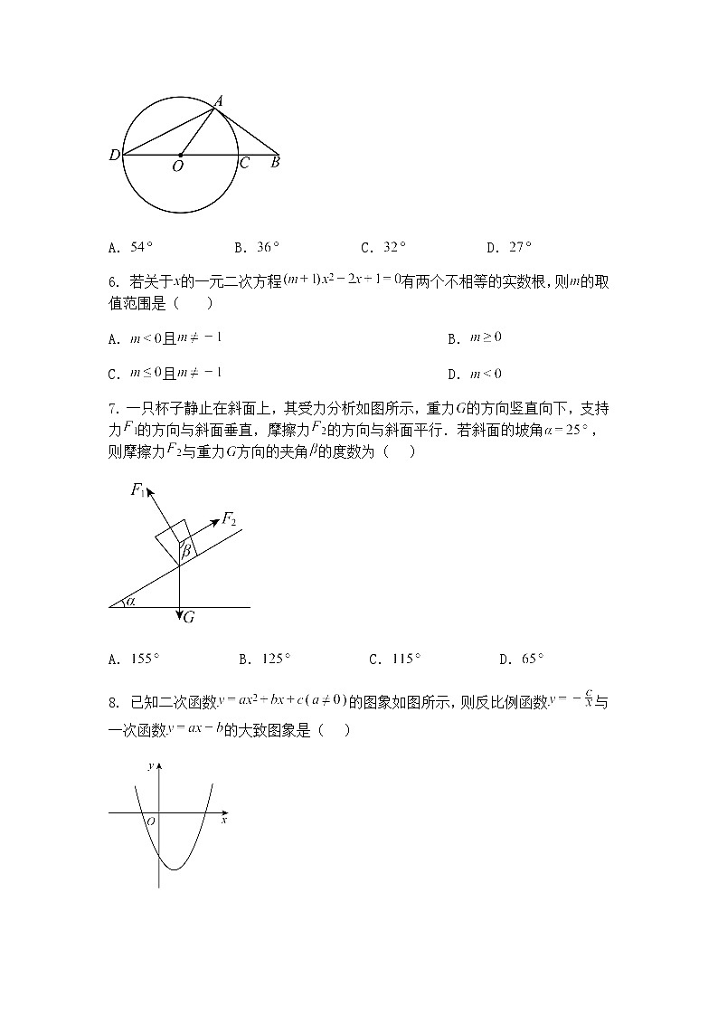 2025年新疆乌鲁木齐市天山区新疆生产建设兵团第一中学中考模拟预测九年级下数学试题（含答案解析）第2页