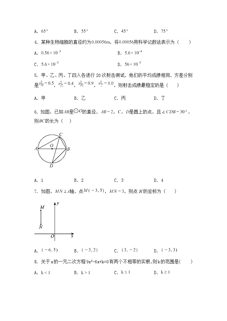 2025年贵州省九年级下中考数学模拟卷（含答案解析）第2页