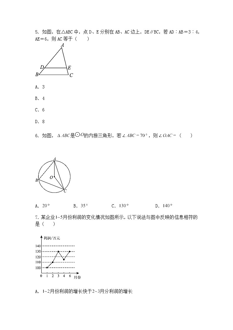 2025年中考九年级下数学模拟卷三（含答案解析）第2页