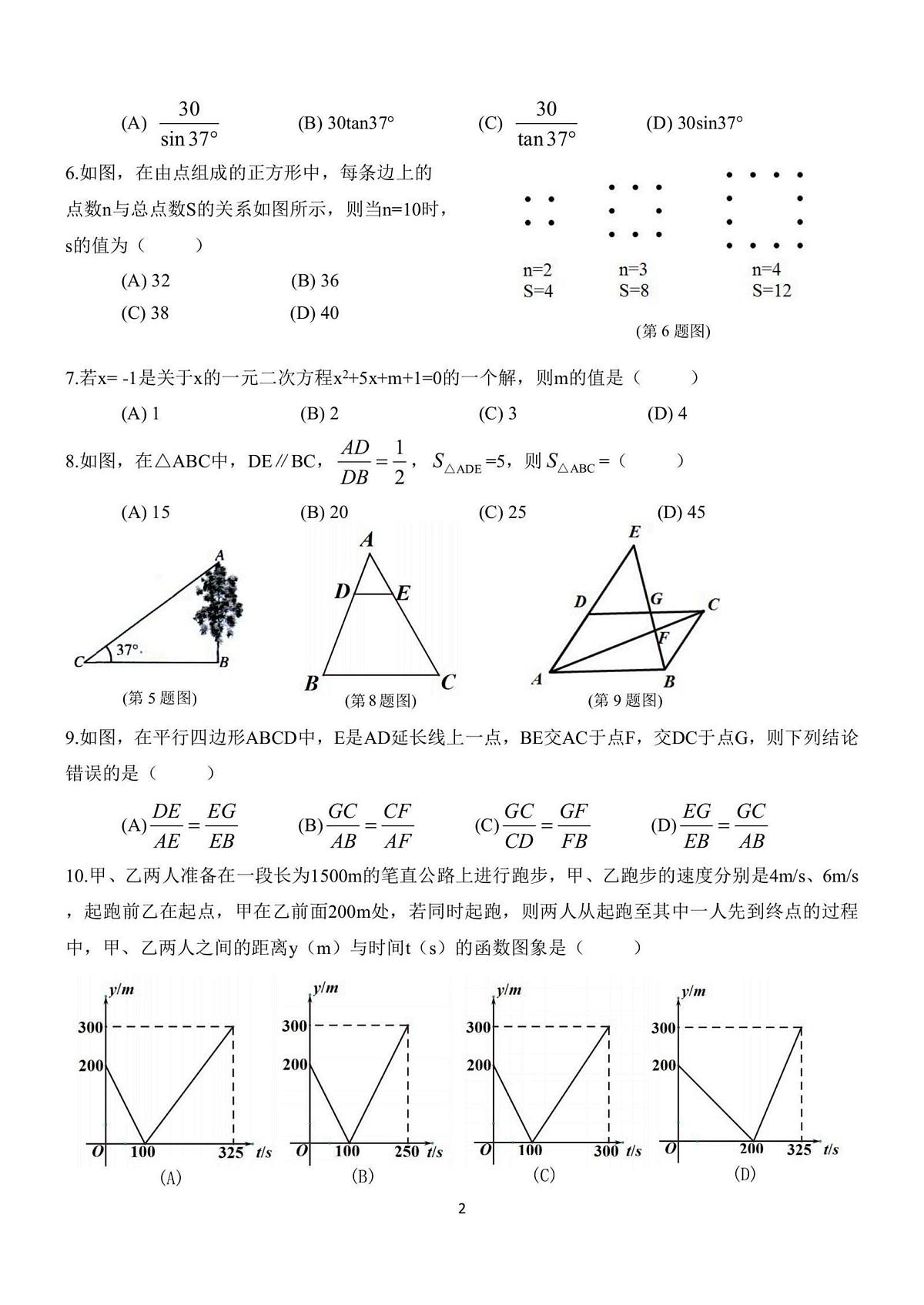 黑龙江省哈尔滨市第四十七中学校2025-2026学年九年级上学期9月考试数学试题第2页