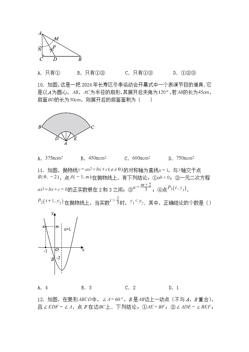 2025年山东省泰安市中考九年级下数学模拟测试题（含答案解析）第3页