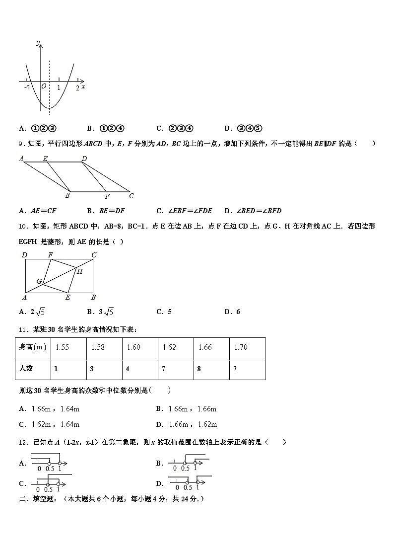 2025年广西壮族南宁市隆安县中考联考数学试卷含解析第2页
