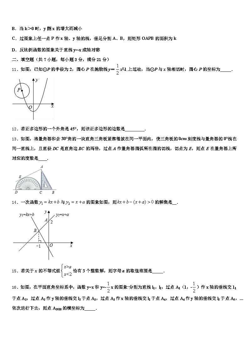 山东省枣庄市市中区2024-2025学年中考数学模拟预测题含解析第3页