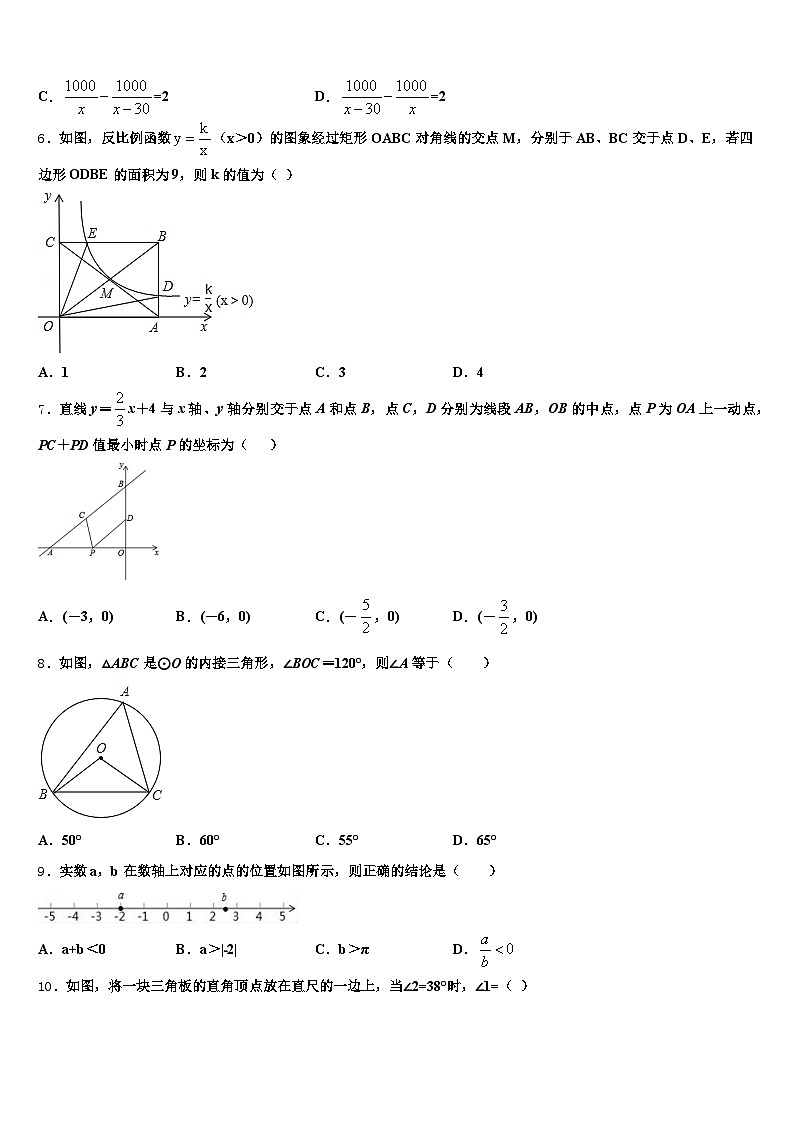 南通市如东县2025届中考数学全真模拟试卷含解析第2页