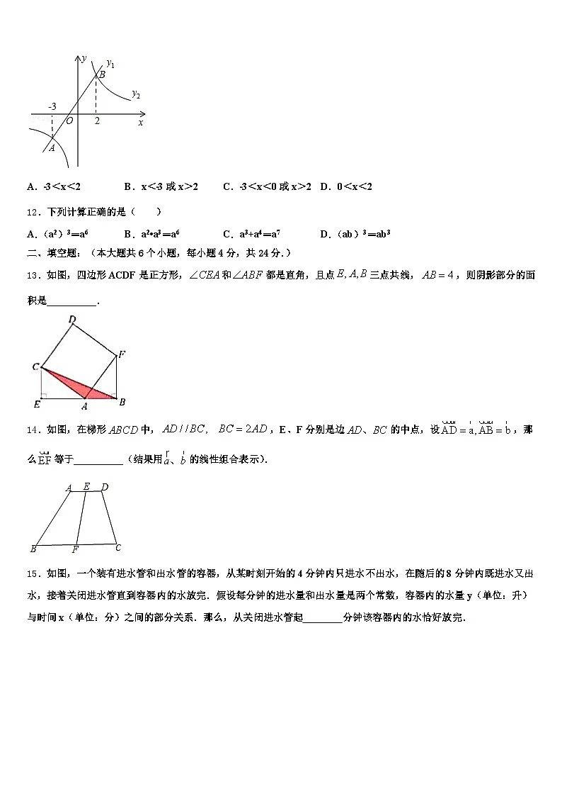 陕西省宝鸡市岐山县2025年中考押题数学预测卷含解析第3页