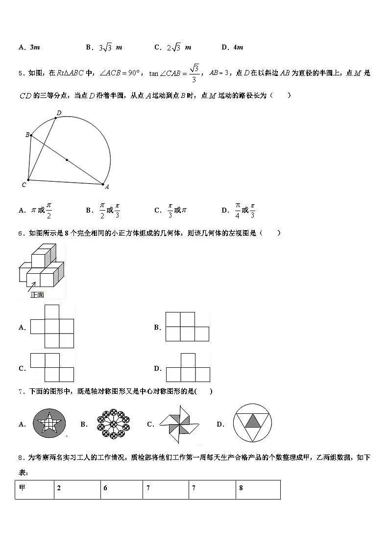 韶关市乐昌市2025届中考数学适应性模拟试题含解析第2页