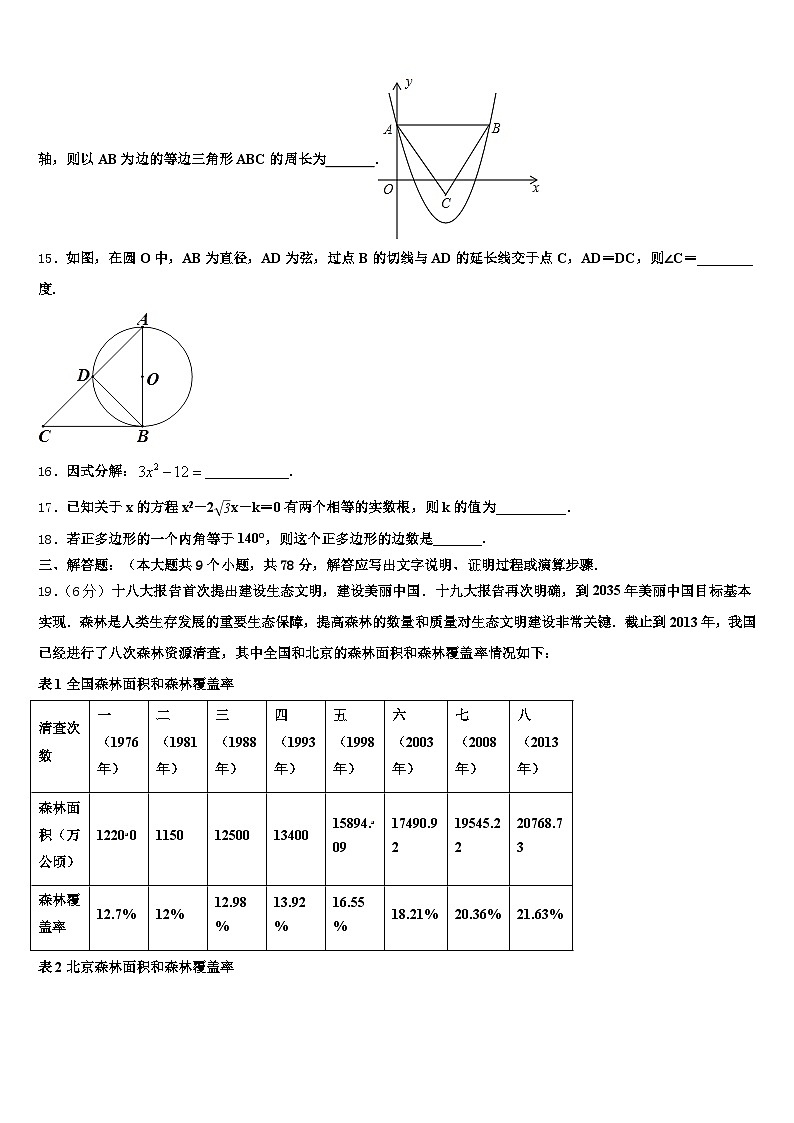 长汀县2025届中考数学仿真试卷含解析第3页
