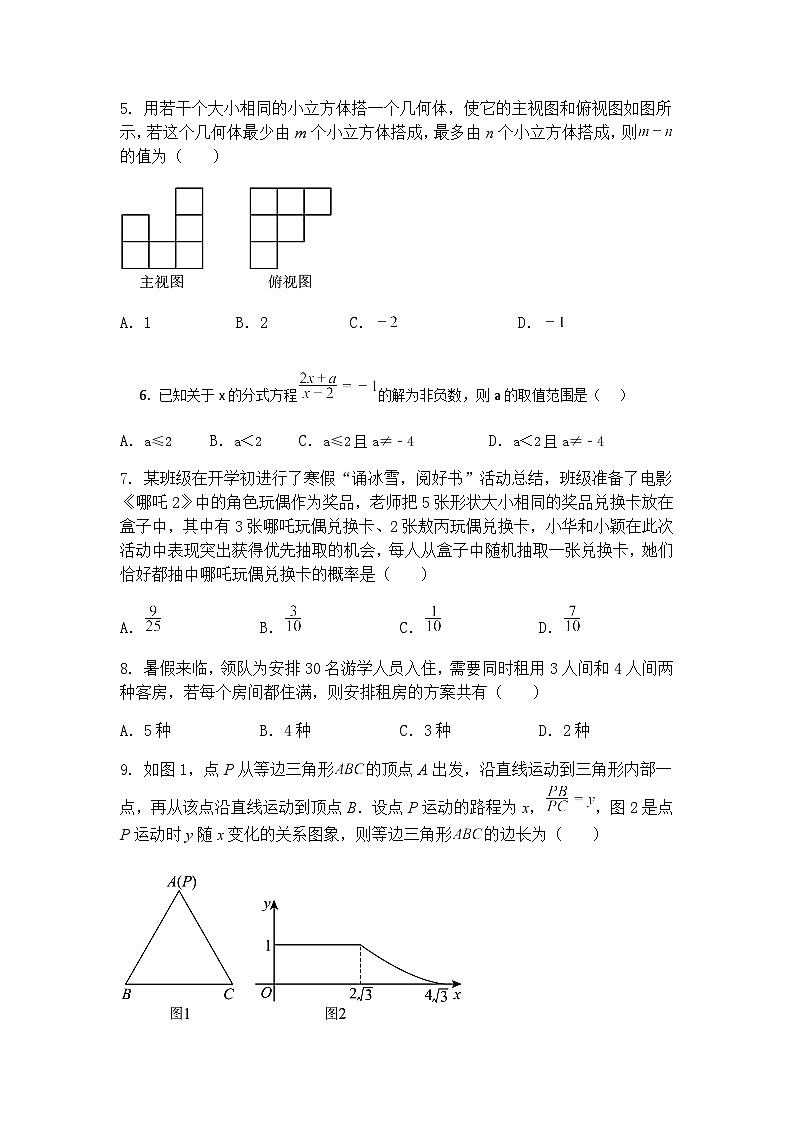 黑龙江省齐齐哈尔市克东县克东县第三中学2024-2025学年九年级下学期5月期中数学试题（含答案解析）第2页