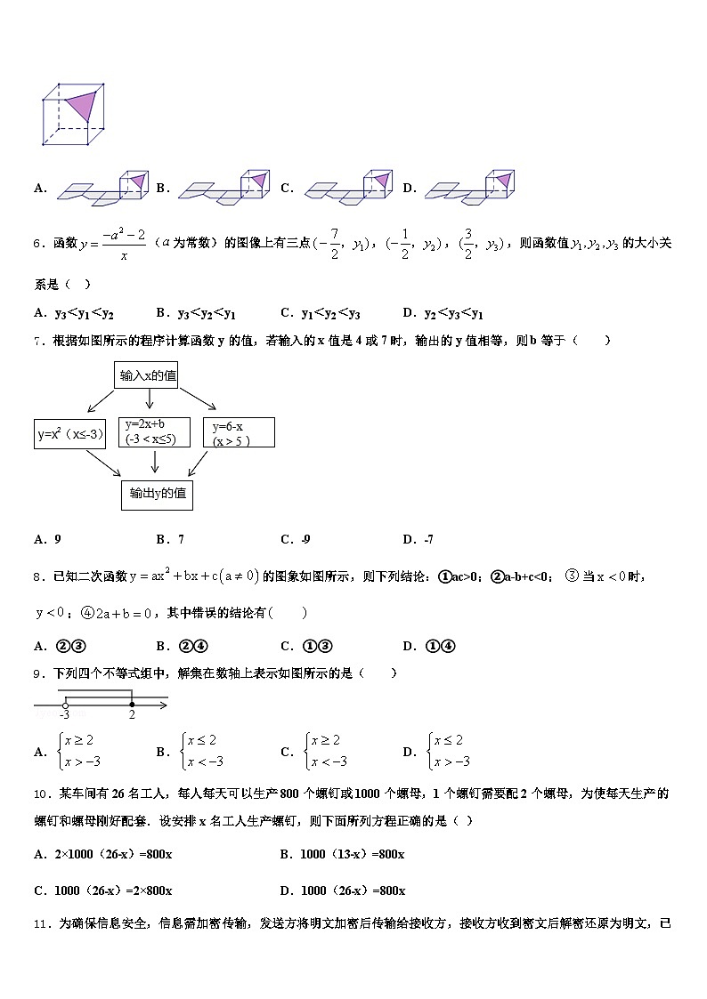 2024-2025学年四川省成都市郫县中考数学考试模拟冲刺卷含解析第2页