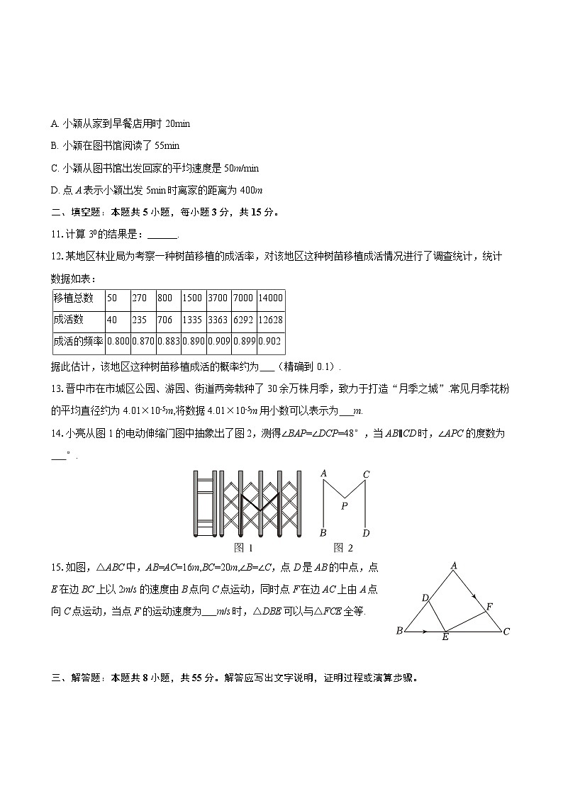 2024-2025学年山西省晋中市榆次区七年级（下）期末数学试卷-自定义类型第3页