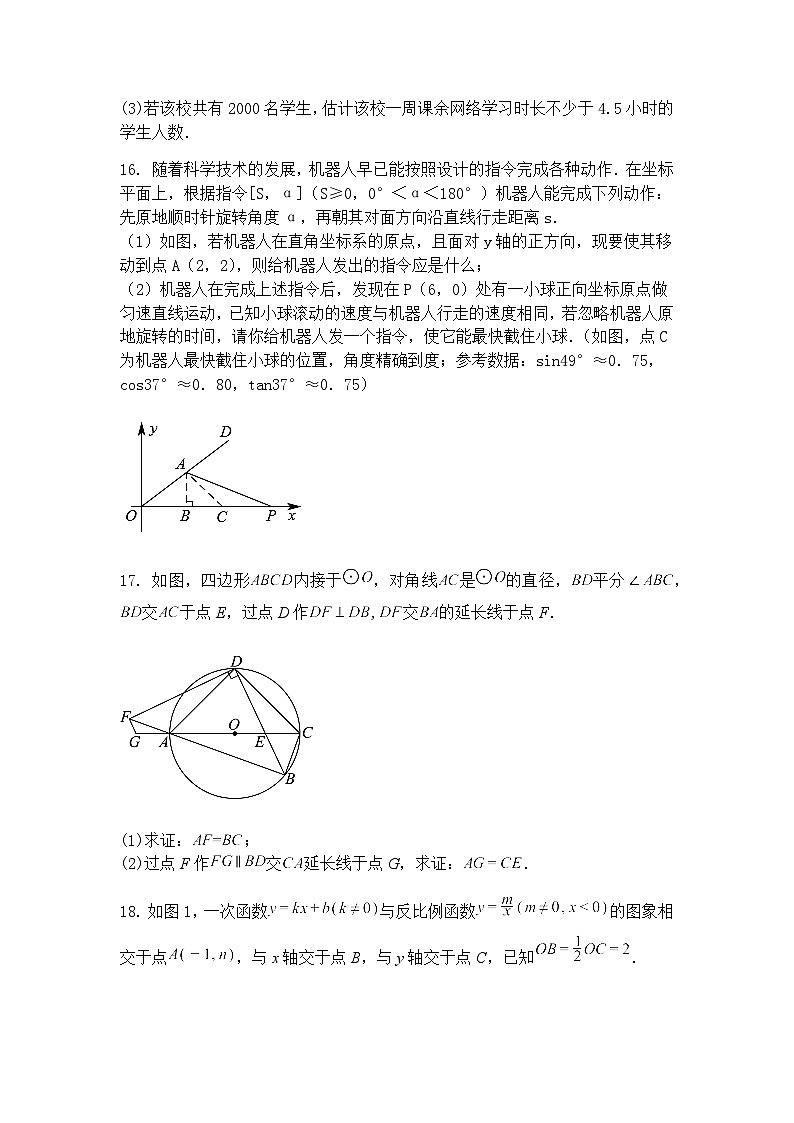 四川省成都外国语学校2025学年下学期期中考试九年级下数学试题（含答案解析）第3页