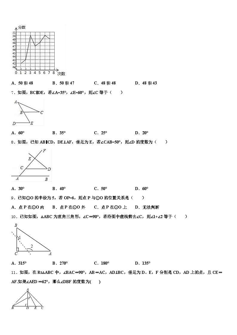 2025年信丰县中考二模数学试题含解析第2页