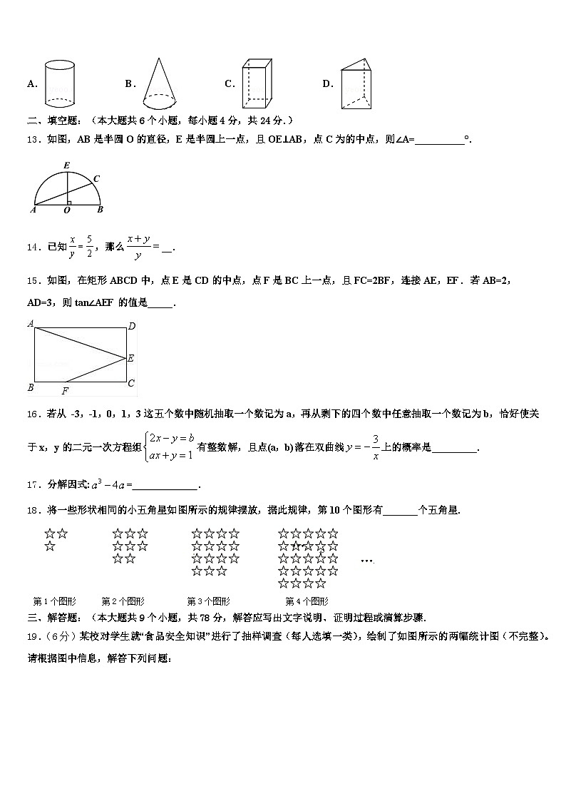 2025届宁夏回族中卫市中宁县中考四模数学试题含解析第3页