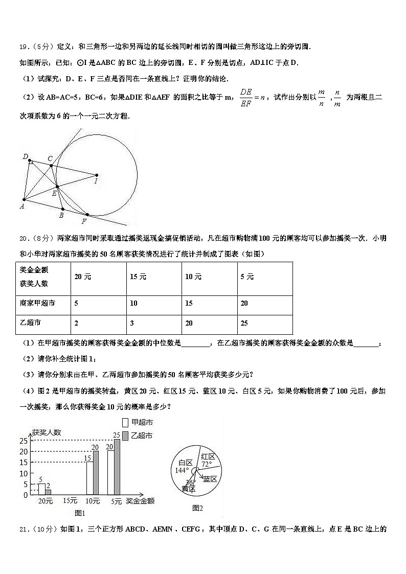 河南省漯河市2025年中考数学考前最后一卷含解析第3页