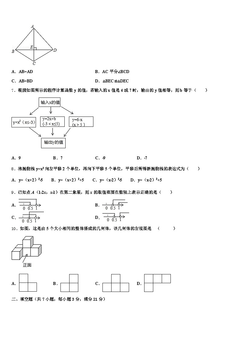 2025年安徽省合肥市巢湖市中考数学对点突破模拟试卷含解析第2页