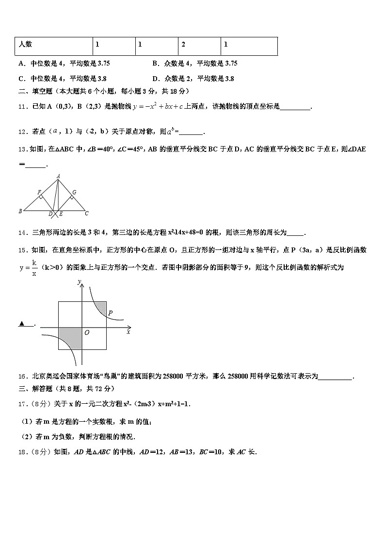 2025年沾益县中考数学五模试卷含解析第3页