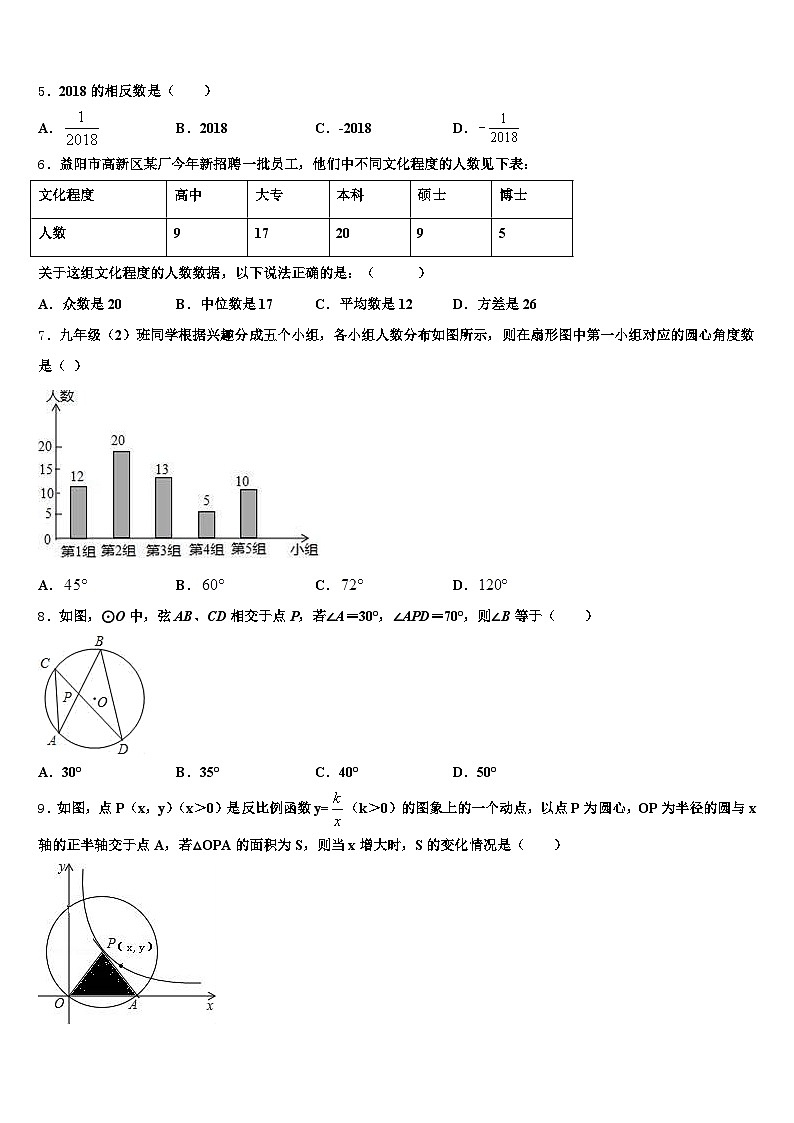 2024-2025学年海南省三亚市琼中黎族苗族自治县中考猜题数学试卷含解析第2页