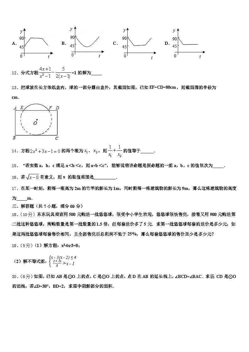 西藏山南地区加查县2024-2025学年中考数学最后冲刺模拟试卷含解析第3页