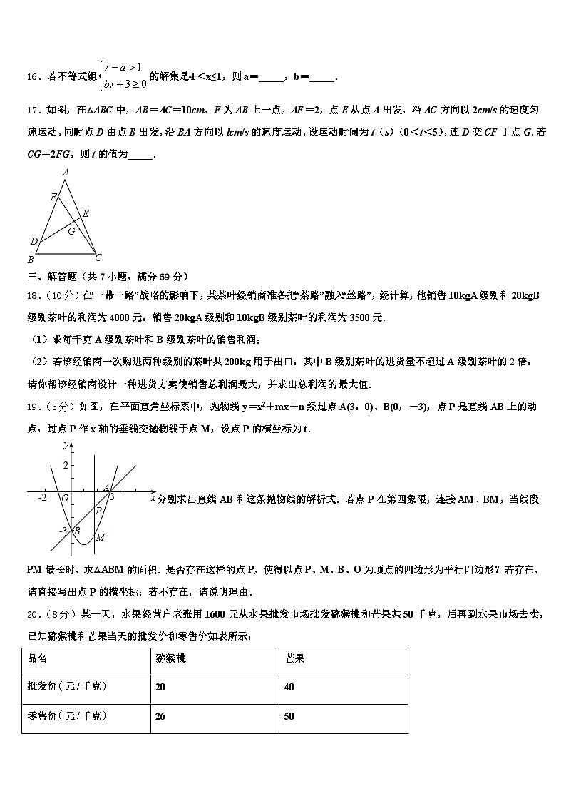四川省宜宾市筠连县2024-2025学年中考数学猜题卷含解析第3页