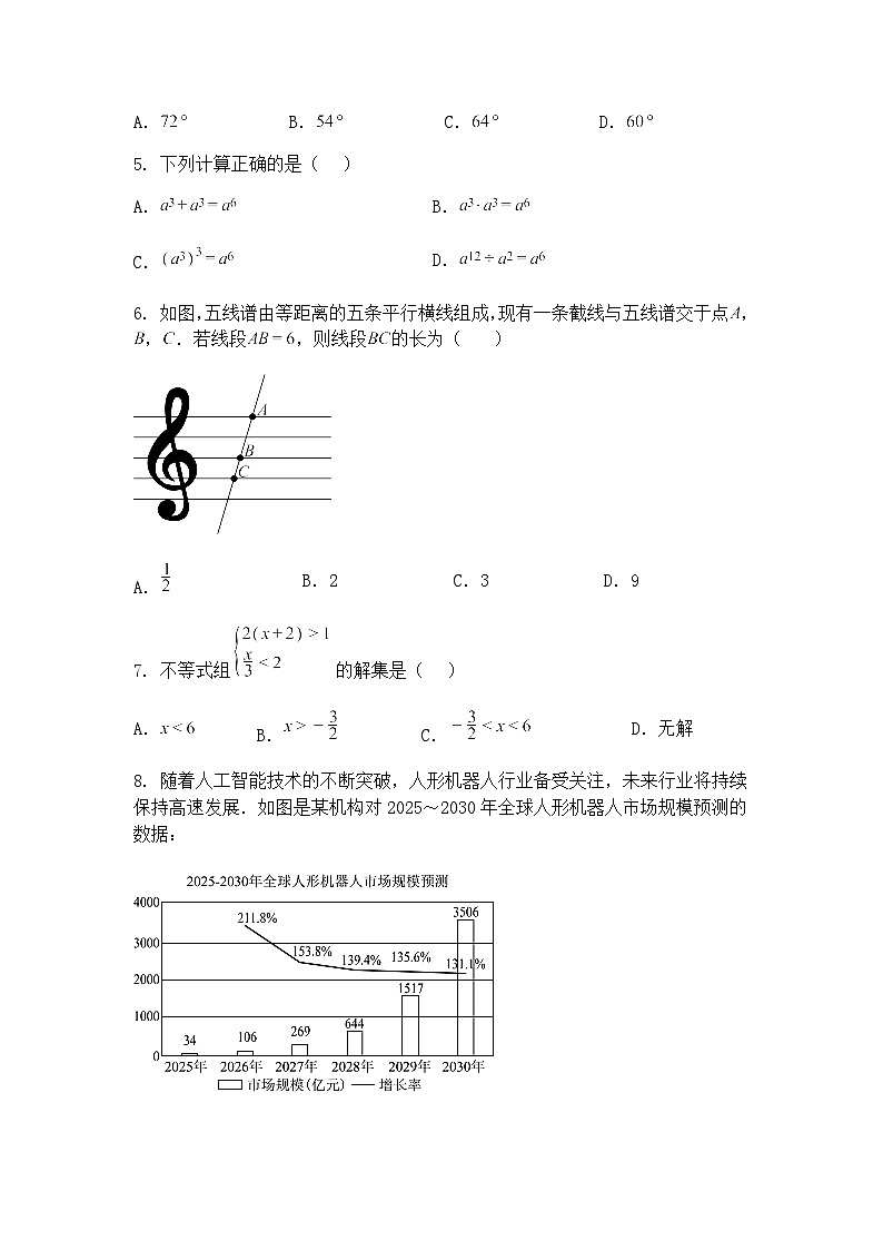 福建省泉州晋江市2024-2025学年下学期九年级下4月质量测试数学试题（含答案解析）第2页