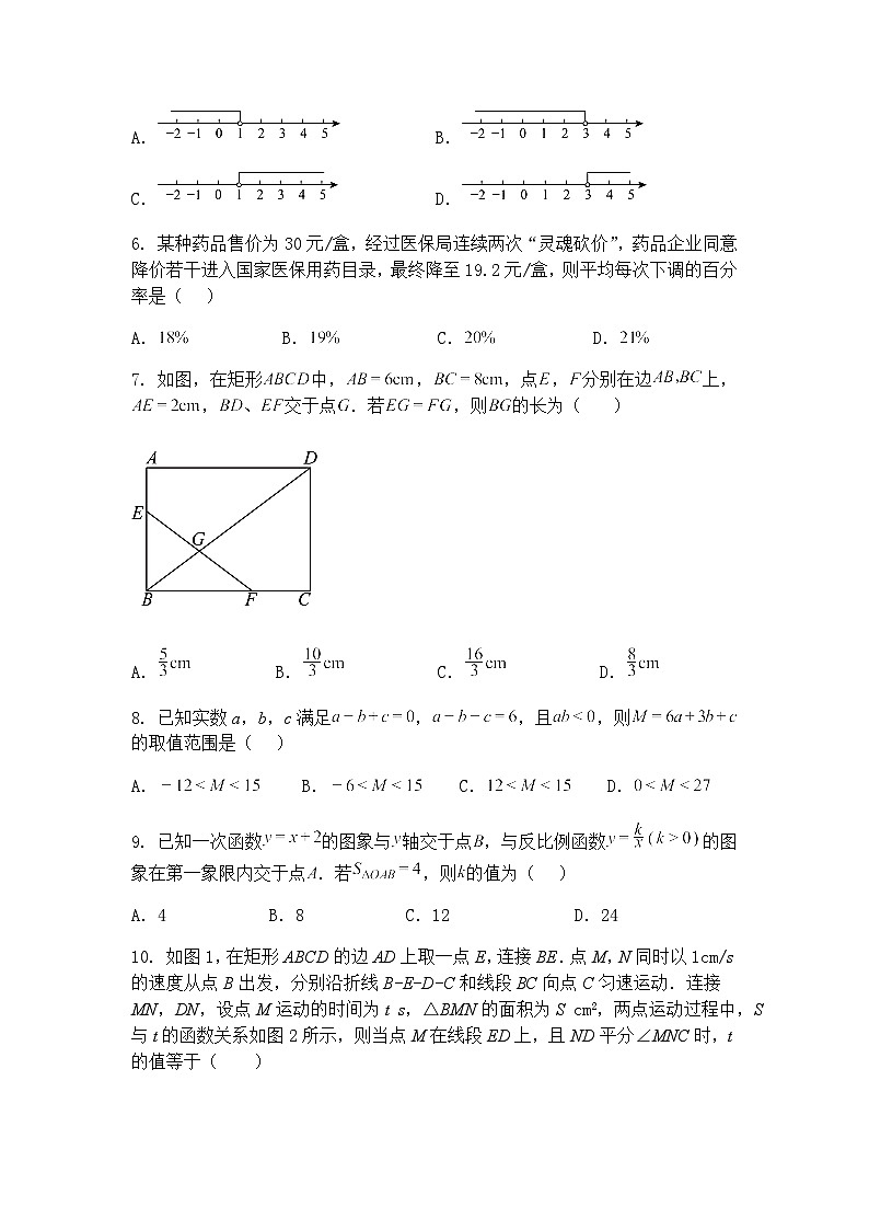 安徽省合肥市部分学校2024-2025学年九年级下学期四月联考数学试题卷（含答案解析）第2页