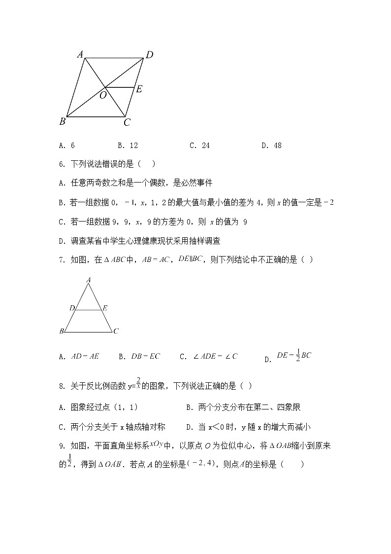 四川省自贡市荣县启明集团2024-2025学年九年级下学期第一次月考数学试题（含答案解析）第2页