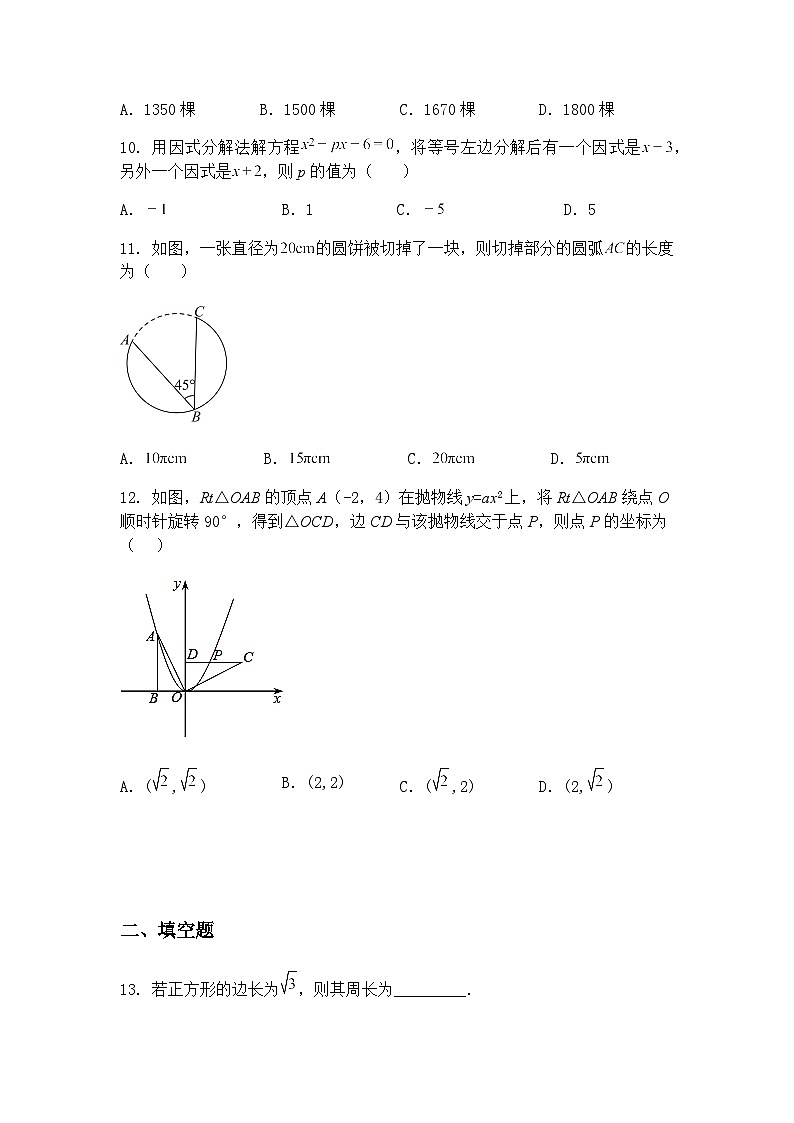 贵州省铜仁市印江土家族苗族自治县印江思源验中学  沙子坡中学2024-2025学年九年级下学期3月月考数学试题（含答案解析）第3页