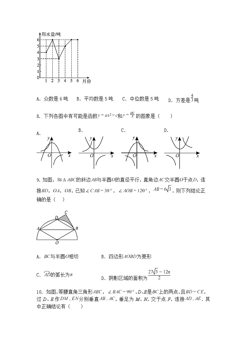山东省潍坊市青州文昌中学等2024-2025学年九年级下学期第一次段考数学试题（含答案解析）第3页