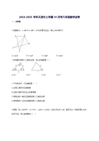 2024—2025学年度天津市上册10月考八年级数学试题 [参考答案]