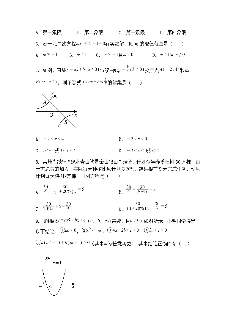山东省 临沂市实验中学（北校）2024-2025学年九年级下学期数学3月月考试题（含答案解析）第2页