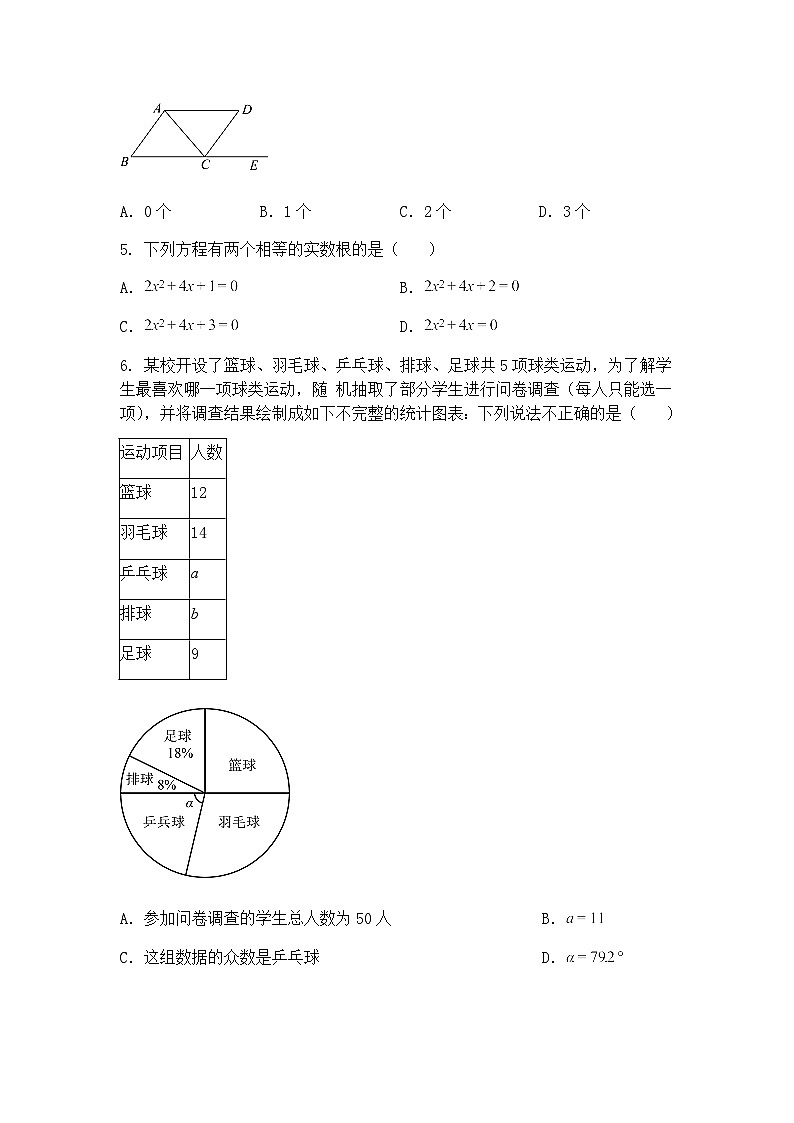 河南省驻马店市2024-2025学年九年级下学期第一次质量检测数学试题（含答案解析）第2页