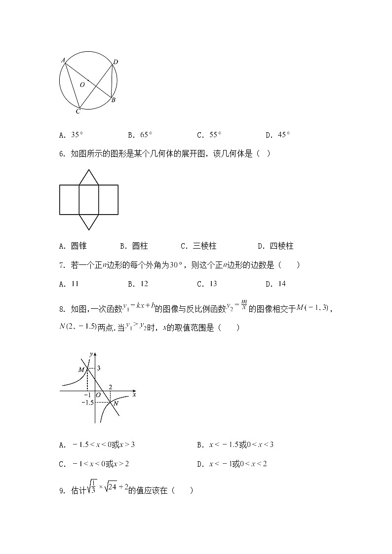 湖南省长沙市立信中学2024—2025学年下学期九年级下第一次月考数学试卷（含答案解析）第2页