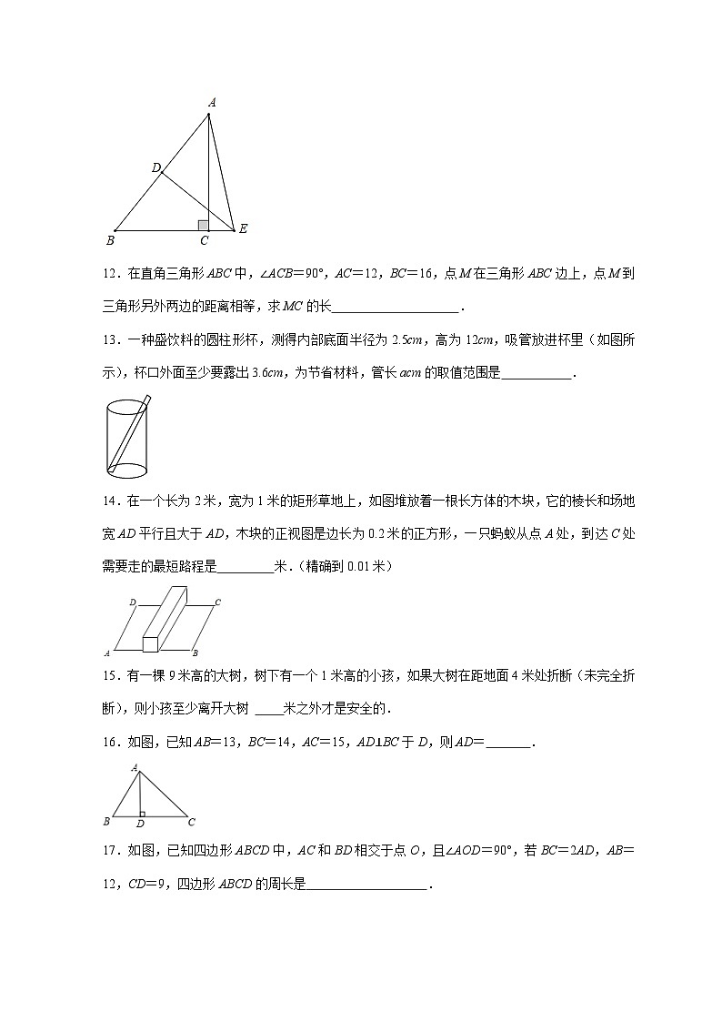2025~2026学年[苏科版]八年级数学上学期《第3章 勾股定理》综合复习题 [答案]第3页