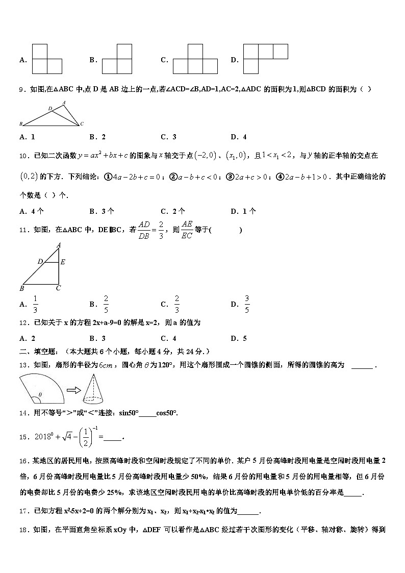 2025年怀化市中方县中考二模数学试题含解析第2页