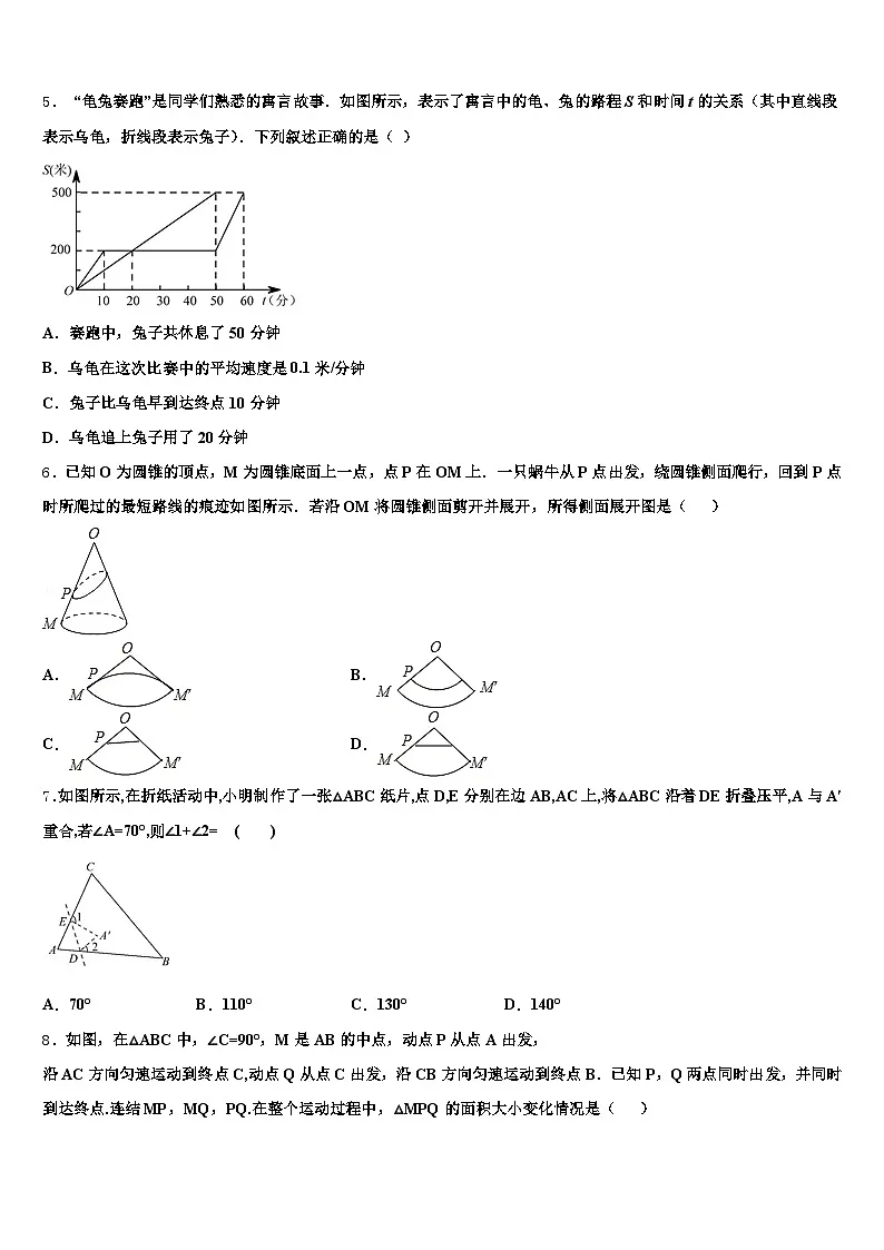 2024-2025学年绥芬河市中考一模数学试题含解析第2页