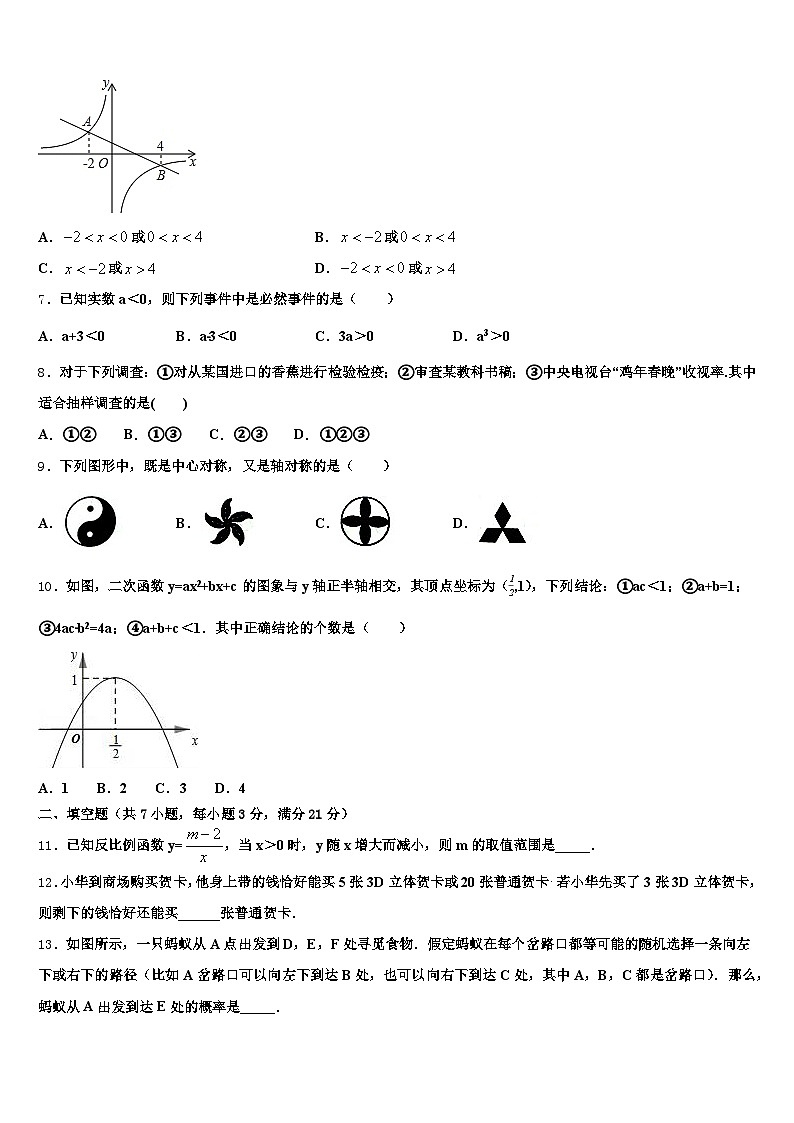 2025届广西壮族自治区崇左市凭祥市中考数学考前最后一卷含解析第2页