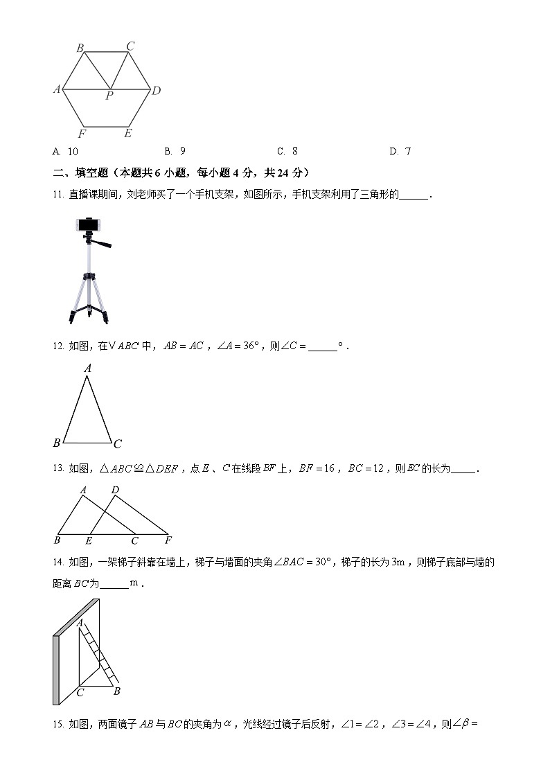 福建省福州市长乐区2024-2025学年八年级上学期11月期中数学试题（原卷版）-A4第3页