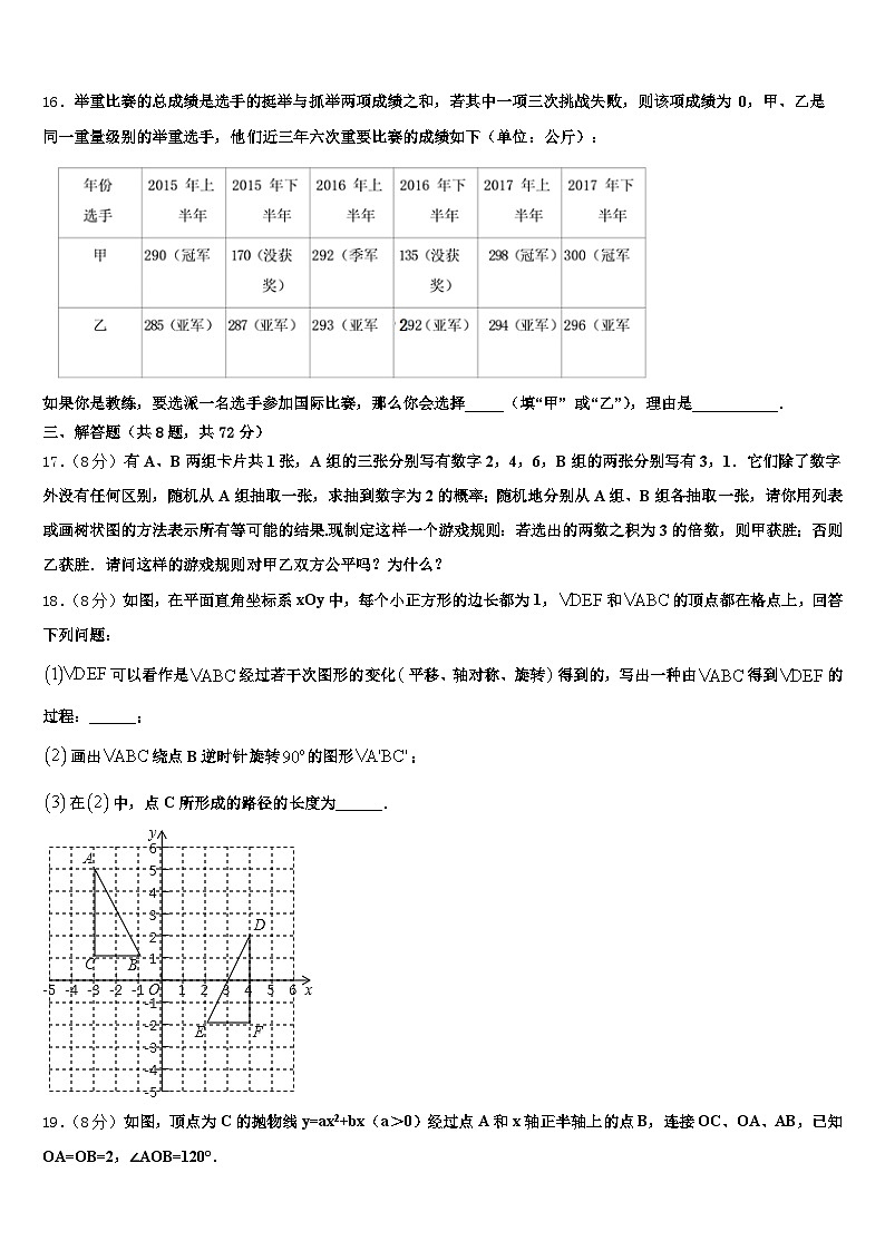 2024-2025学年晋中市中考联考数学试卷含解析第3页