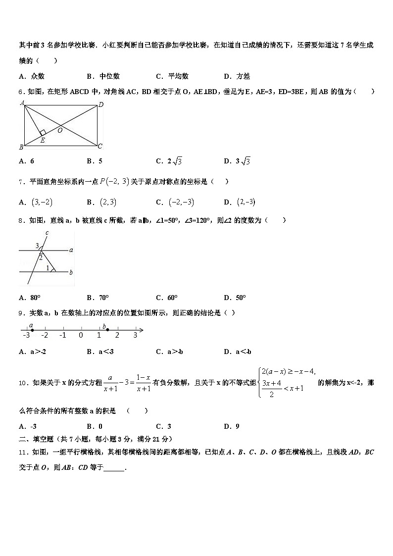 2024-2025学年靖远县中考数学最后冲刺模拟试卷含解析第2页