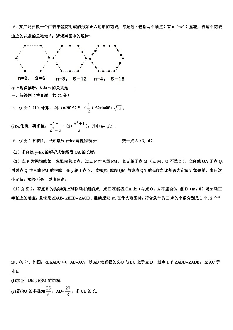 2024-2025学年四川省甘孜藏族自治州炉霍县中考数学对点突破模拟试卷含解析第3页