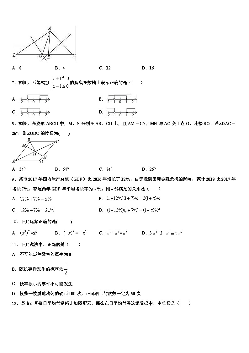 2024-2025学年梧州市苍梧县中考数学模拟预测题含解析第2页