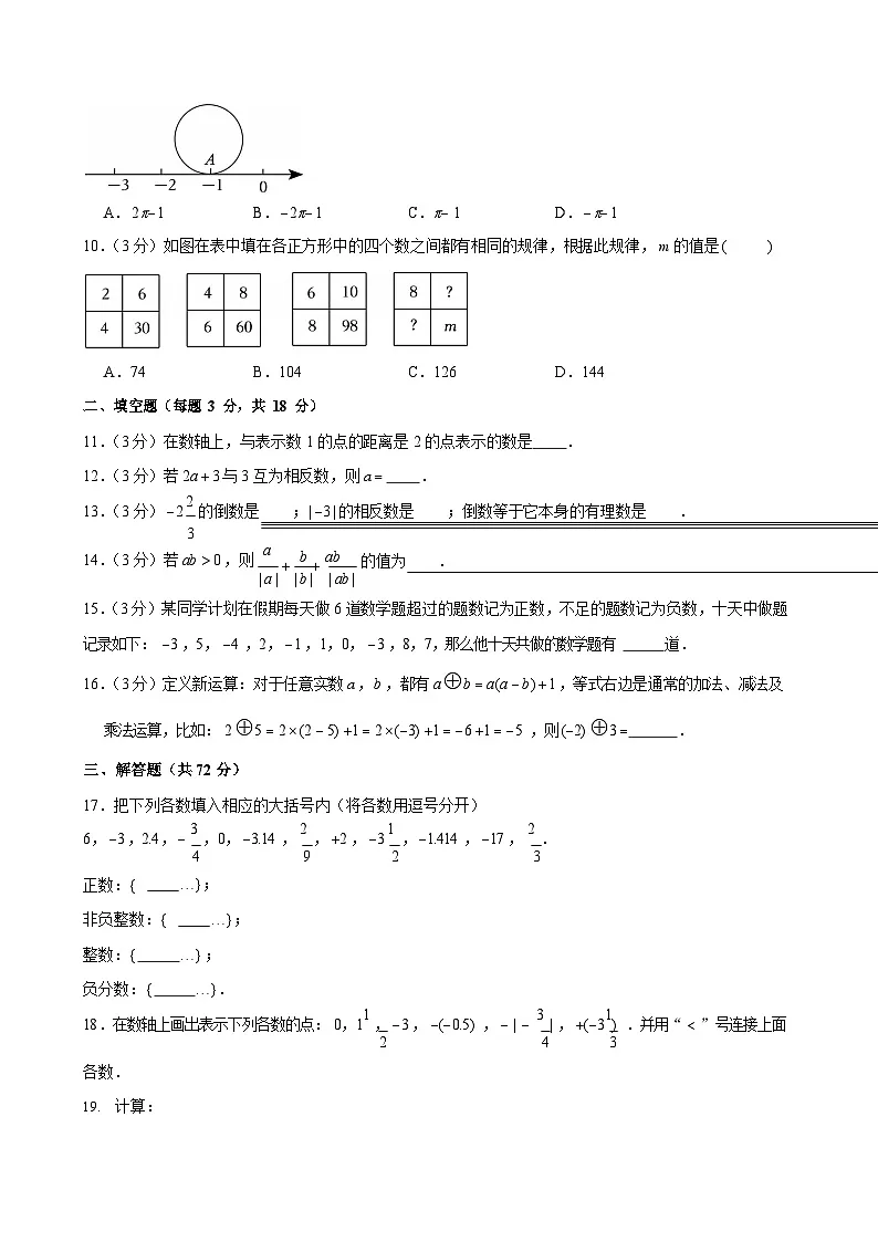 2024-2025学年广东省广州五中七年级上学期月考数学试卷（含答案）第2页