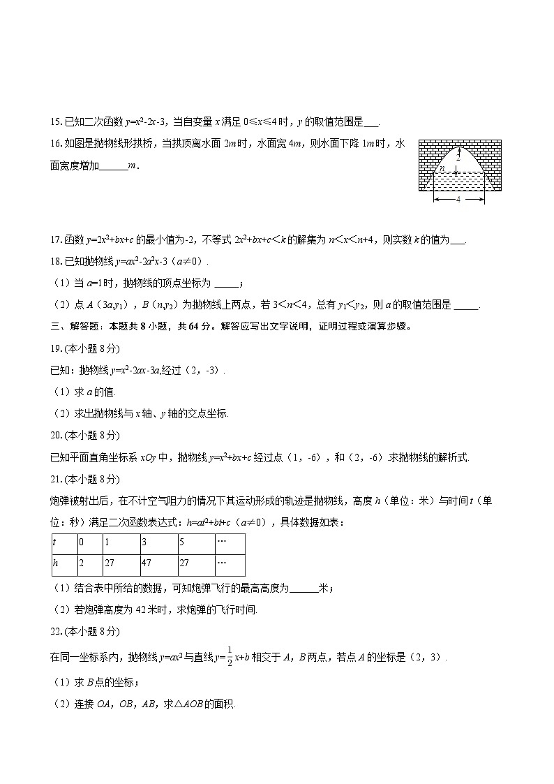 2025-2026学年江苏省南通市崇川区能达中学九年级（上）月考数学试卷（9月份）-自定义类型第3页