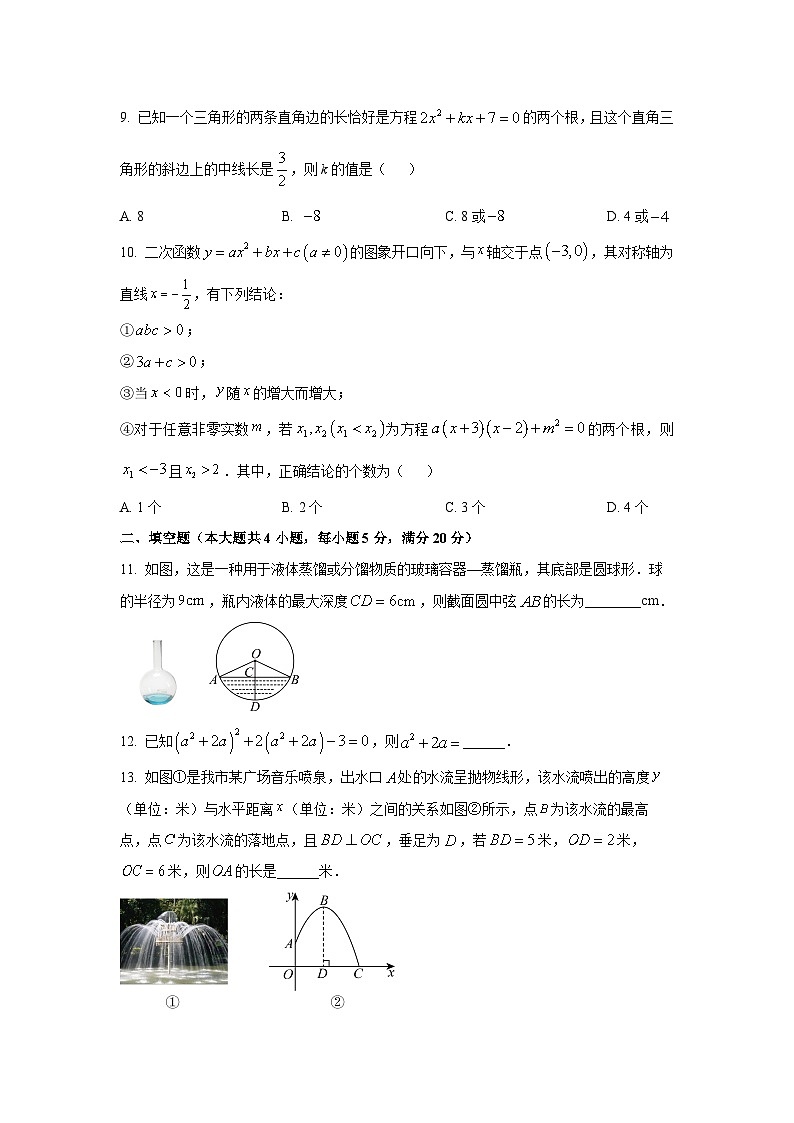 安徽省阜阳市太和县2024-2025学年九年级上学期11月期中数学试卷（学生版）第3页