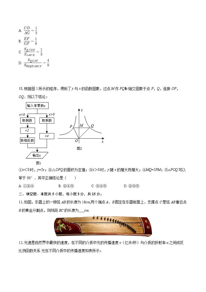 2025-2026学年山东省济南实验初级中学九年级（上）月考数学试卷（10月份）-自定义类型第3页