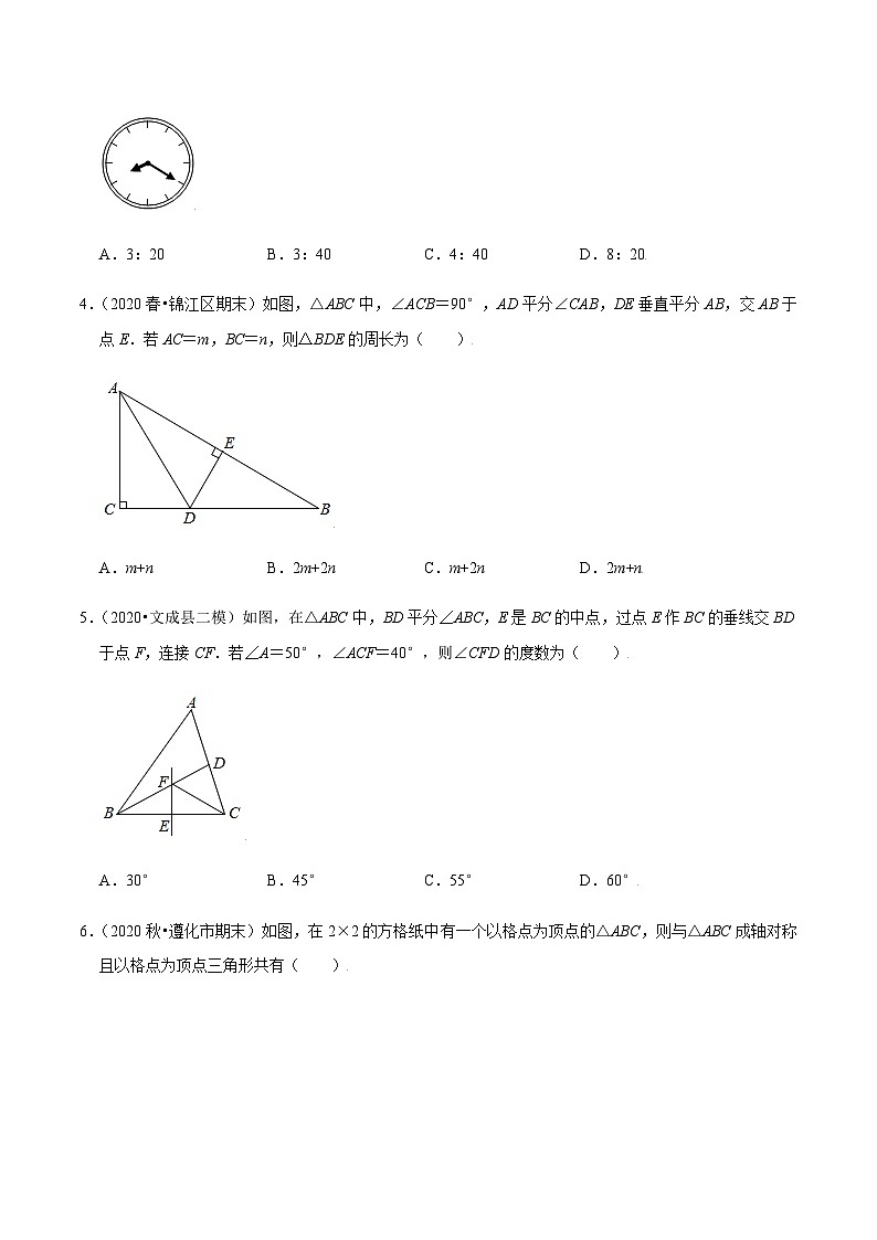八年级上学期数学压轴必考题型——轴对称练习（含答案）第2页