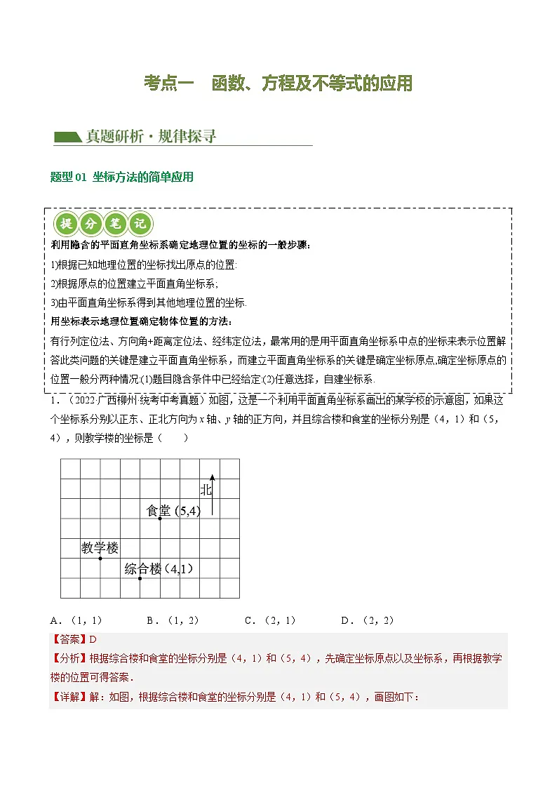 通用版【中考数学】精品【二轮复习】专题03 函数、方程及不等式的应用（讲练）（解析版）第3页